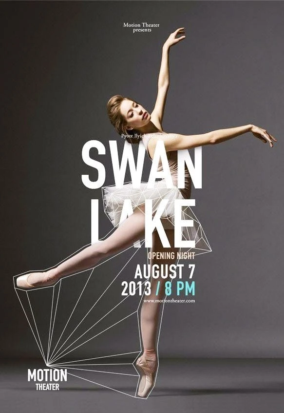 swan-lake-motion-theater-flyer-innovant